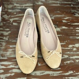 Paul Mayer Beige Ballet Flats